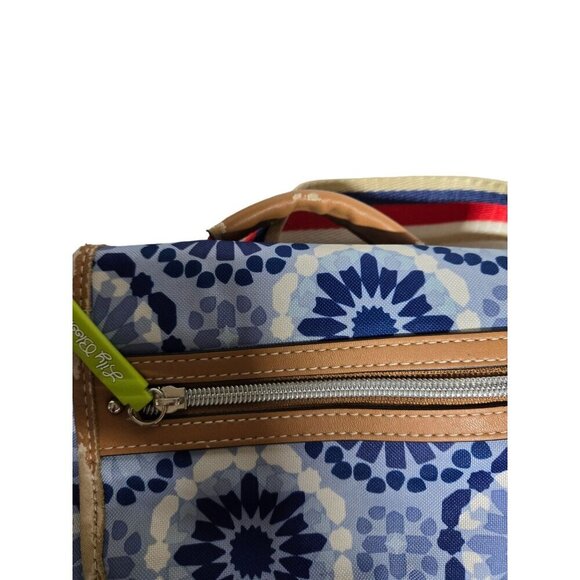 Lily Bloom Blue Floral Backpack With Multiple Pockets & Adjustable Straps - Picture 8 of 10
